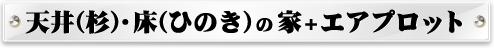 天井（杉）・床（ひのき）の家＋エアプロット